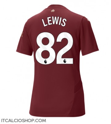 Manchester City Rico Lewis #82 Terza Maglia Femmina 2024-25 Manica Corta